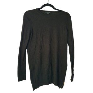 Ann Taylor Black Sweater Long Sleeves Zipper Sz XS